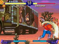 une photo d'Ã©cran de Street Fighter Alpha 2 sur Nintendo Super Nes